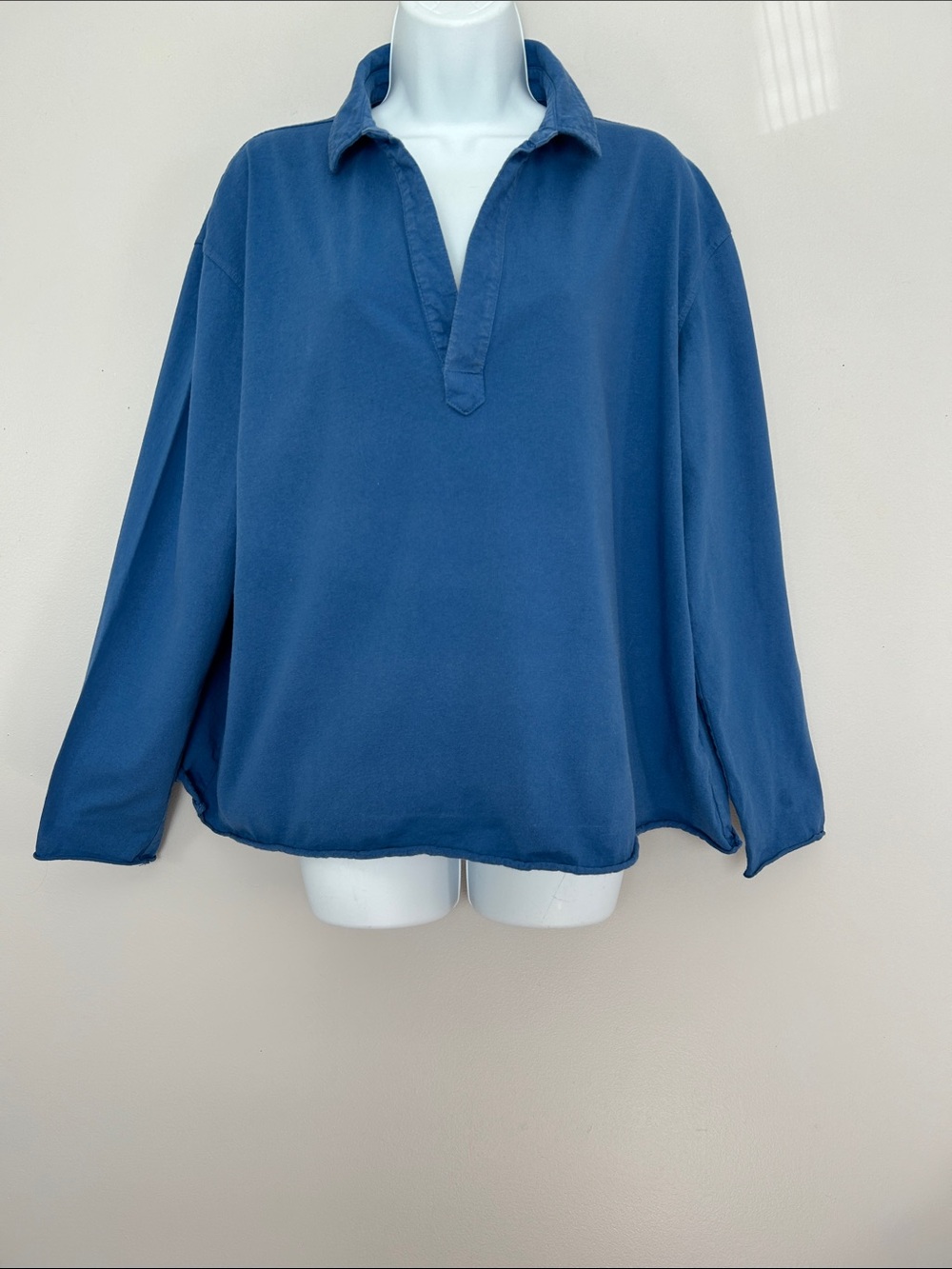Frank & Eileen 100% Cotton Patrick Popover Henley V-Neck Women’s Top